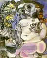 Mann et Frau nackt 3 1967 Kubismus Pablo Picasso
